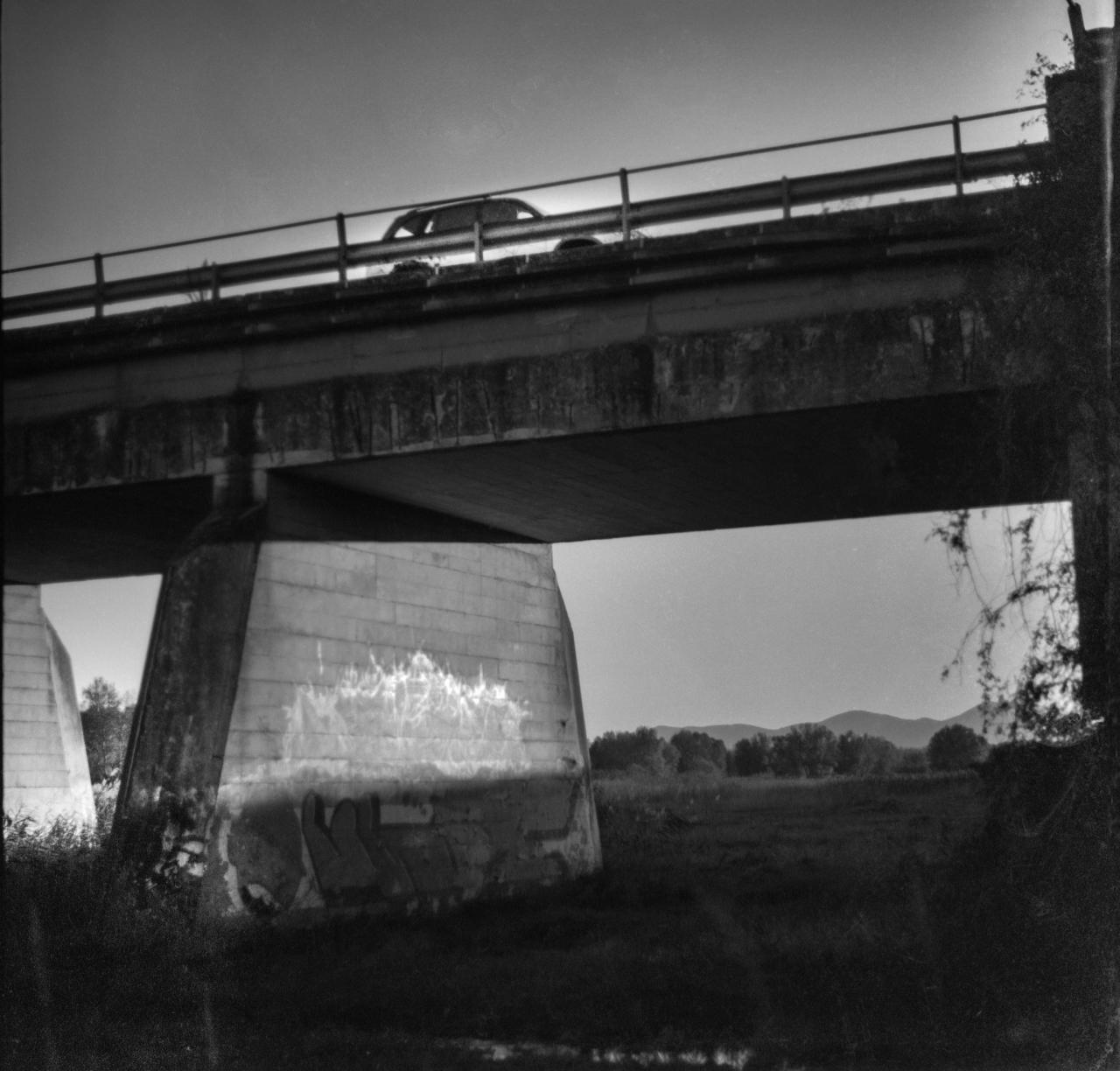a bridge on medium format film