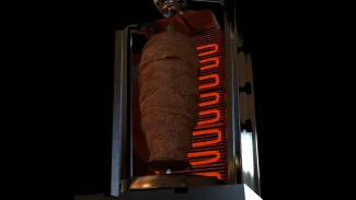 kebab in 3d realistico